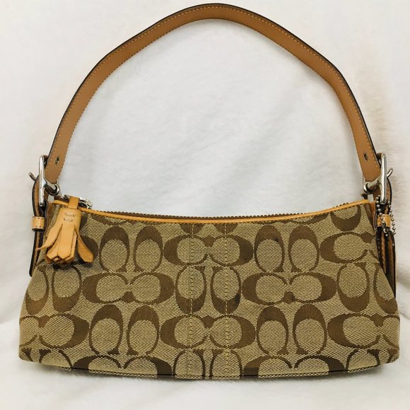 Coach Handbags - COACH BROWN LEATHER HAND SATCHEL